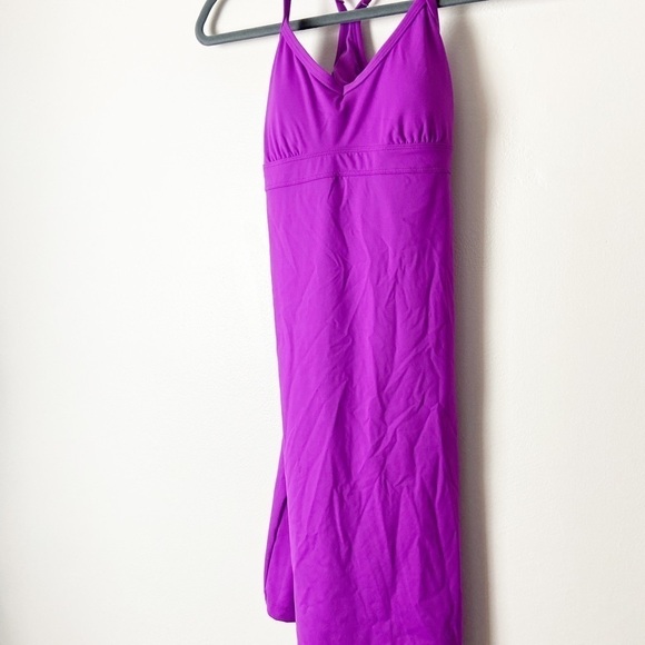 ATHLETA • Women’s Shorebreak Built In Bra Razor Back Swim Dress Purple Size XXS - Picture 4 of 7